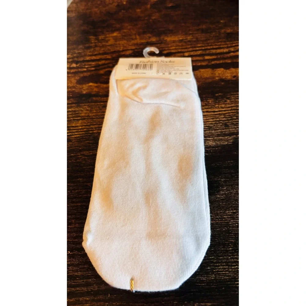 Labubu Graphic White Ankle Socks Fashion Socks New